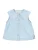 Only Mini Blouse ‘KMGBEA’  lichtblauw / wit