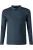 Redmond Poloshirt lange mouw blauw, Effen