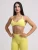 neverover Sport bh ‘Hue Minimal Strappy Bra’  geel