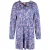 White Stuff Frill Neck Jersey Tunic Blue Multi