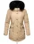NAVAHOO Winterparka ‘Sweety Deluxe’  taupe / zwart