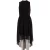 Alice & Olivia mouwloze midi-jurk met asymmetrische zoom in zwart polyester