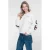 Geisha sweater met tekst – zand