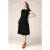 Topvintage exclusive ~ Mitzy semi-swing jurk in zwart