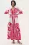 V-hals Paisley Maxi Jurk met Split