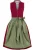 STOCKERPOINT Dirndl  olijfgroen / bordeaux