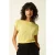 Lina Mateo gebreide top in geelcrème