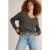 White Stuff Textured V Neck Jumper Teal Multi