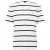 Boss Heren T-shirt van strakzittend gestreept katoen met normale pasvorm (Wit)