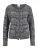 MADELEINE Gebreid vest  zwart / wit