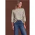 Shirt met 3/4-mouwen, ronde hals en patroon