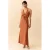 MANGO TEEN halter maxi jurk met cut-out – oranje