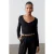 Slim Fit V-Hals Breifblouse