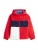 TOMMY HILFIGER Tussenjas  donkerblauw / rood / wit