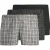 Jack & Jones Heren wijde boxershorts geweven katoen jacmilano 3-pack zwart/grijs