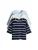 The Set Trui  navy / pastelblauw / wit