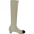 Chanel Camellia overknee laarzen in wit polyester