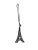 Zadig & Voltaire Sleutelhanger ‘ZADIG TOWER’  zwart / wit