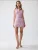 Hiccup Jurk  mauve / eosine / wit