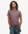 Superdry Mannen Essential T-shirt van Biologisch Katoen met Logo Paars