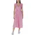 Casual Midi Jurk met Ruffle Mouwen Wikkeljurk