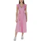 Casual Midi Jurk met Ruffle Mouwen Wikkeljurk