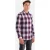 Shoeby Ma-sbfluor Check Shirt Darkpurple