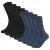 camano Sokken  donkerblauw / zwart
