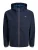 JACK & JONES Tussenjas ‘JPRBLUALVES’  nachtblauw / rood / wit