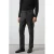 Mango Man slim fit casual broek met melée – donkergrijs