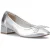 Hush Puppies Silvia Lage Hakken Sandalen Leer Dames Zilveren Sandalen