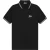 Malelions Men Signature Polo | Black/White