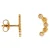 Label Kiki gold plated oorbellen Shiny Bloom