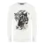 Cavalli Class Tijger Silhouette Logo Witte Trui