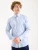 7Camicie Zakelijk overhemd ‘Roma Iconic Satin Man Shirt Grey’  lichtblauw