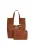 usha WHITE LABEL Shopper  cognac