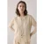 Summum Woman Short Cardigan Refined Viscose Blend Knit Sesame