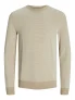 Jack – Jones Jjeglobe Knit Crew Neck Noos Trui Oatmeal