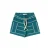 Your Wishes regular waist gestreepte casual short groen met textuur
