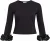 VILA Blouse Lisse 7/8 Mouw Zwart dames