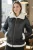 Dames Bruin Crèmekleurige Hooded Sheepskin Flying Bomber Leren Jas – Sovereign
