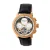 Heritor Automatic Aura herenhorloge met half skelet en lederen band