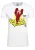LOGOSHIRT Shirt ‘Human Torch – Flame On’  geel / rood / zwart / wit