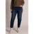 Yest Curve Plus Size cropped jeans – donkerblauw denim