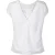French Connection Aleda Crepe Light Lace V Bk Tp White