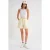 Hoge Taille Textured Katoenen Shorts