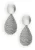 LOTT. gioielli Oorbellen Dames Ce Si Threated Teardrop L, Kleur: Zilverkleurig