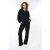 EsQualo Trousers Flair Modal Black