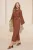 Trendyol Modest Dames Bruin Effen Maxi Lang Casual A-lijn Modest Jurken