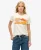 Superdry Vrouwen Gestreept Outdoor T-shirt met Aansluitende Pasvorm Crème